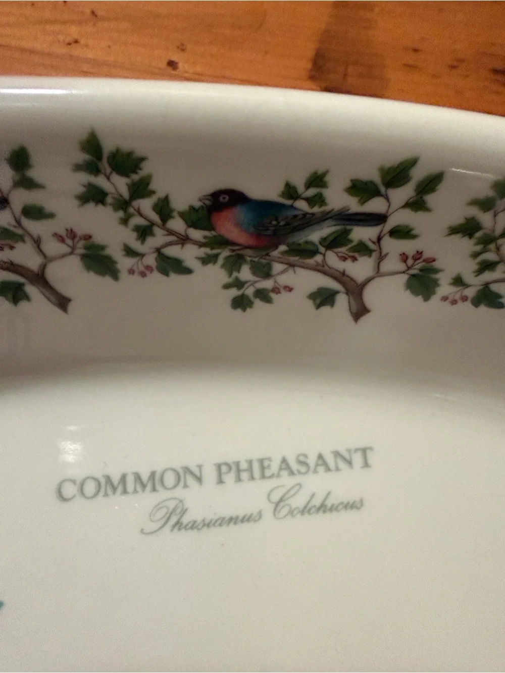 Portmeirion Vintage Birds of Britain Pheasant Oval Serving Platter